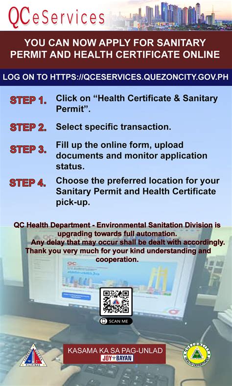 qceservices.quezoncity.gov. ph health certificate|Public Notice .